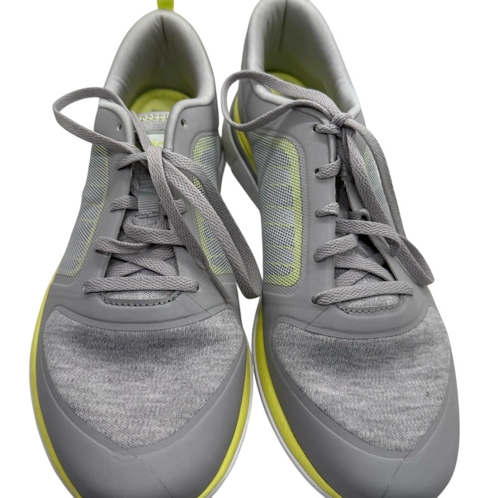 Adidas NEO Label Grey Yellow Mesh Athletic Sneakers Womens 9.5 F98826 - Picture 3 of 6